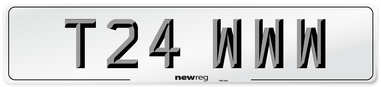 T24 WWW Number Plate from New Reg